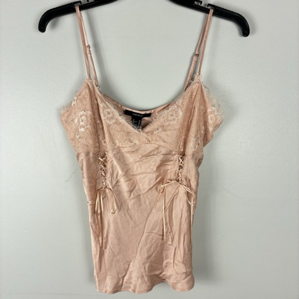 Y2K Lace Cami Top sz M‎ Fairy Coquette Romantic NEW Forever 21